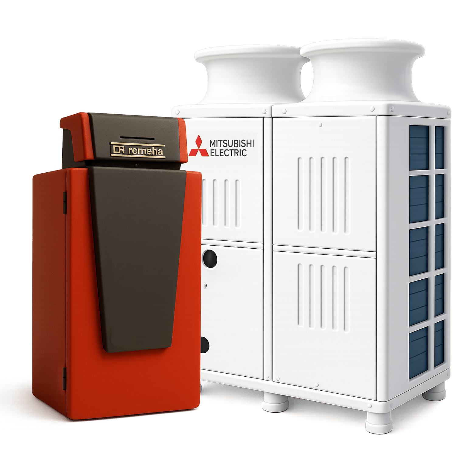 commercial-gas-boiler-and-heat-pump-misubishi-ecodan-and-remeha-gas-120-ace